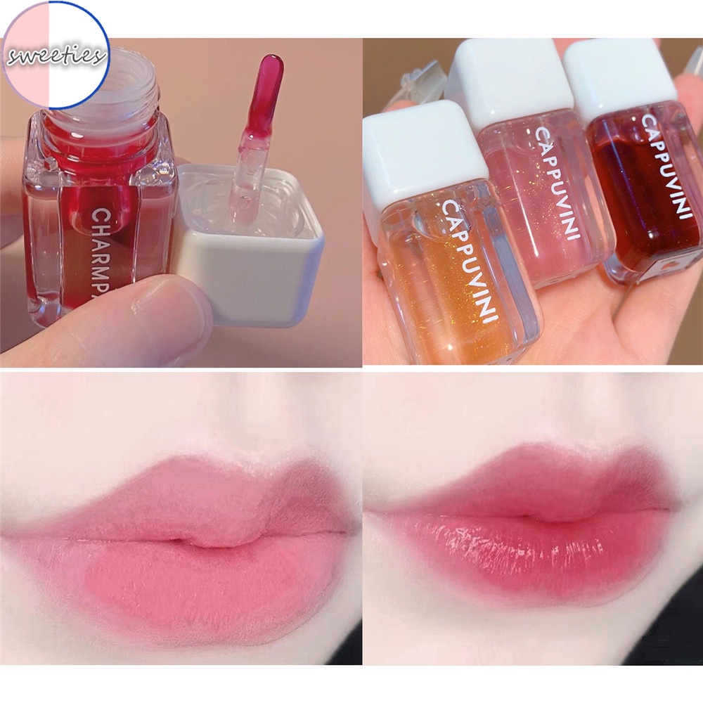 [Hàng mới về] Son bóng dưỡng ẩm chống nước lâu trôi trang điểm xinh xắn cho nữ