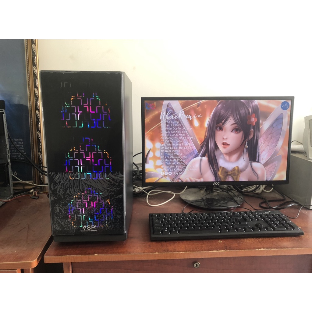 Máy tính bàn chơi game cpu core I5 4590, VGA GIGA 730 2G, RAM 8, Màn hình 24 inh ,Bảo hành 3 năm | BigBuy360 - bigbuy360.vn