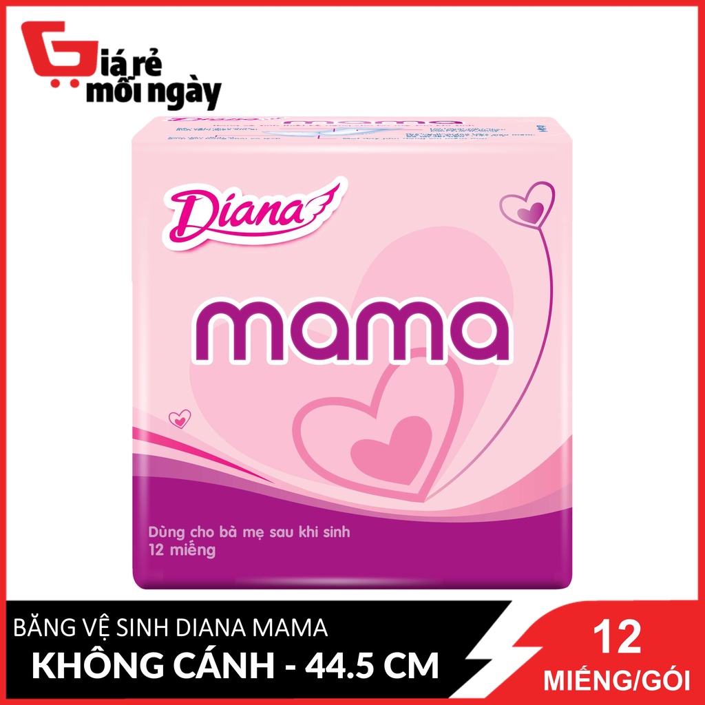 Băng Vệ Sinh Diana Mama Dùng Cho Bà Mẹ Sau Khi Sinh 12 Miếng / Gói