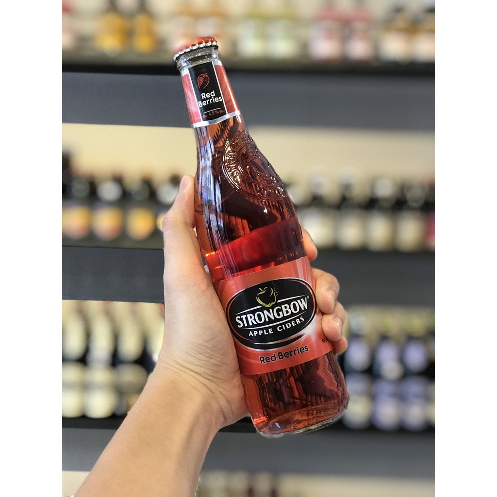 [MUA TẠI ĐÀ NẴNG - FREE SHIP] Strongbow vị RedBerries (Dâu đỏ) 4,5% - Việt Nam - 330ml/chai - thùng 24 chai