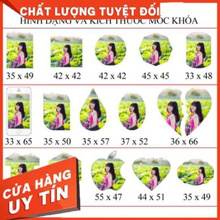 Phôi móc khóa mica 100 phôi có đục lỗ (mica đài loan 2mm)