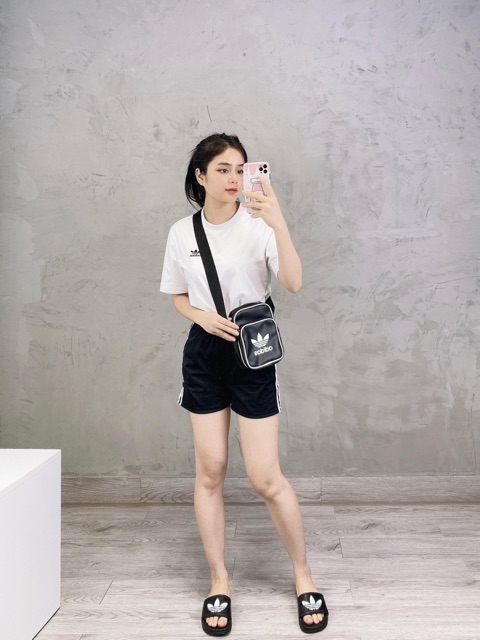 (HÀNG XUẤT XỊN) Túi đeo chéo Mini Bag Siêu chống nước B5585 Vintage Mini Bag BLACK BK2132