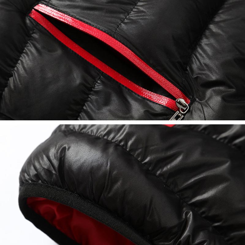 Mới Áo Khoác Phao Kappa Khóa Kéo Thời Trang Thu Đông Cho Nam