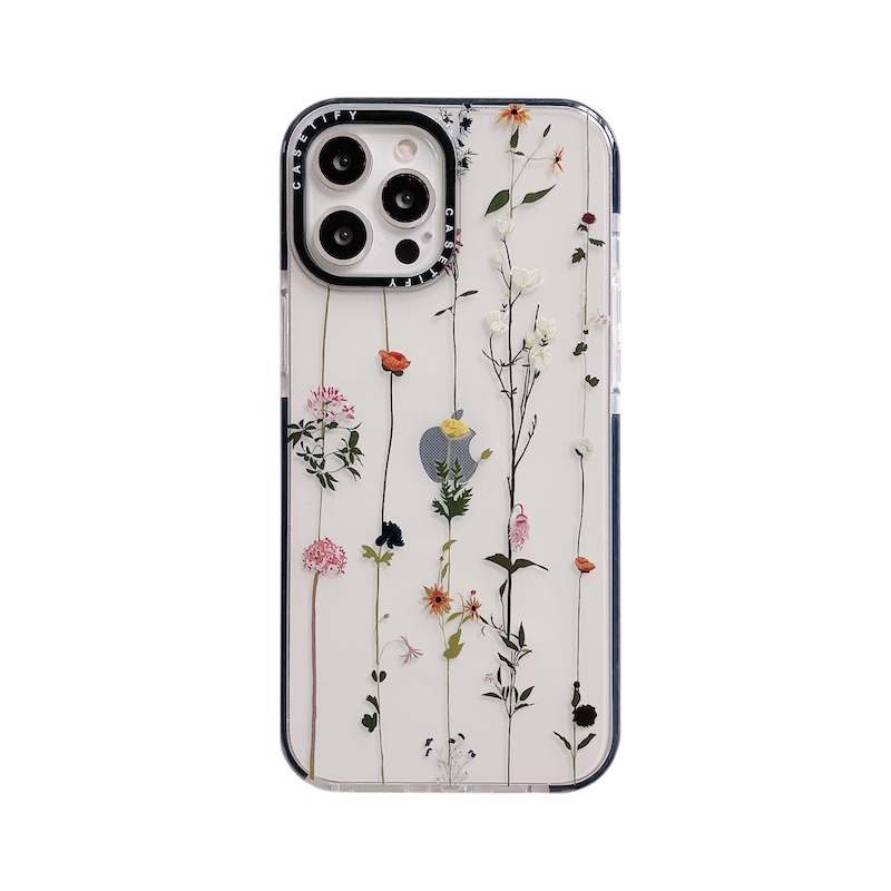 Ốp Điện Thoại Tpu Trong Suốt In Hình Cây Hoa Cho iPhone 15 14 13 12 11 Pro Max Mini X XS XR 6 6s 7 8 Plus