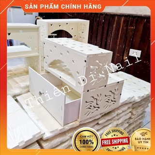 Kệ để chân nail có tủ đựng phụ kiện cho các thợ nail