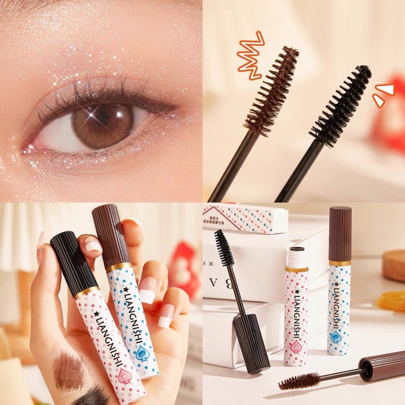 Mascara lông mi Liangnishi màu sắc không thấm nước và mồ hôi lâu trôi