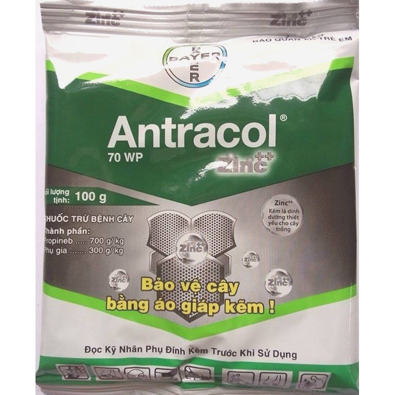 [SIEURE] Trừ Bệnh Cây Trồng ANTRACOL (Gói 100g) hàng đẹp, phân phối chuyên nghiệp.