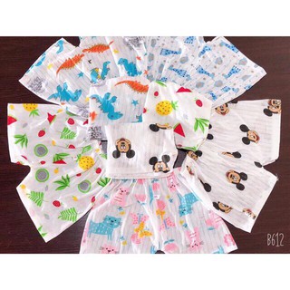 Combo 10 quần đùi coton giấy cho bé trai và bé gái