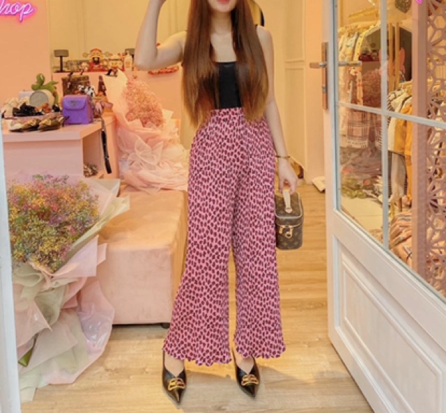 Quần dập li ống suôn