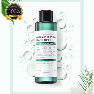 Nước hoa hồng Tràm Trà Toner SomeByMe Some By Me AHA BHA PHA 30days Miracle Toner Tea Tree Trị Mụn 150m