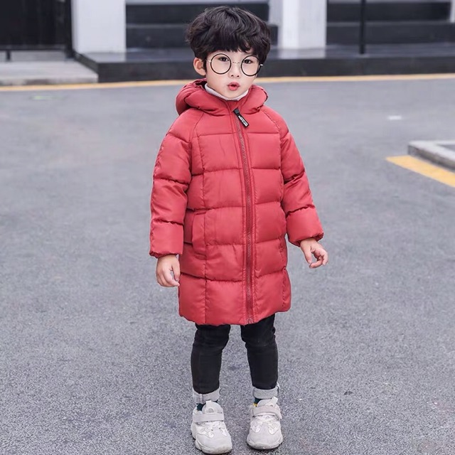 Áo phao dáng dài unisex