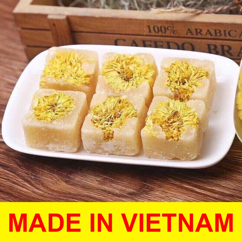 [ HÀNG LOẠI 1 ] Trà Hoa Cúc Đường Phèn Mật Ong Hộp 500G