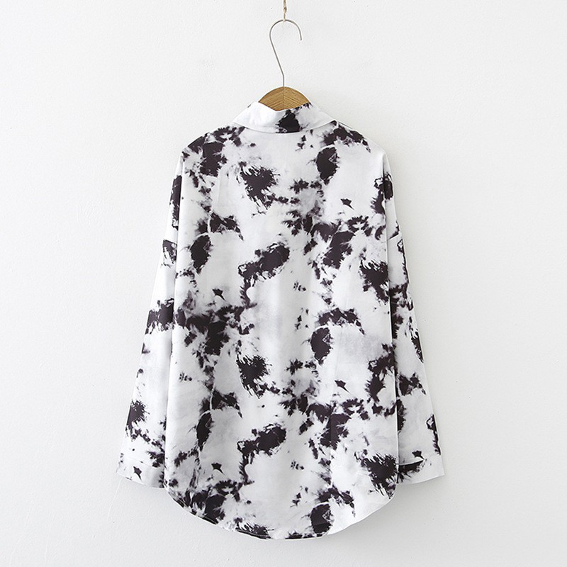 Áo Sơ Mi Nữ Tay Dài Form Rộng Kiểu Dáng Đơn Giản