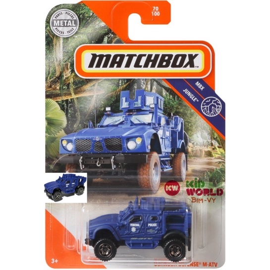 Xe mô hình Matchbox Cảnh sát Police Oshkosh Defense M-ATV GKL18.