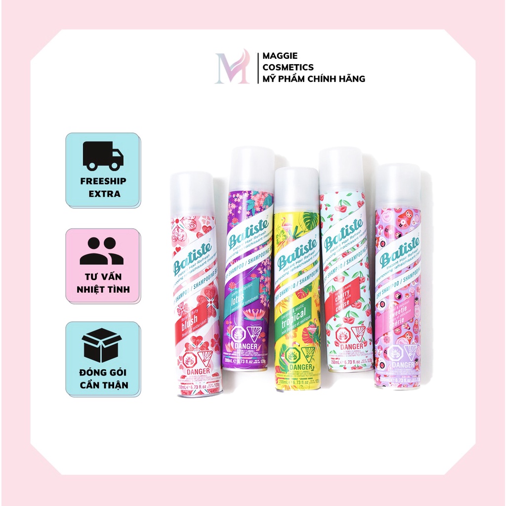 Dầu gội khô Batiste Dry Shampoo