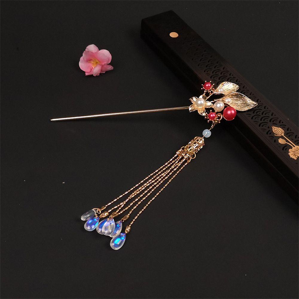 Trâm Cài Tóc Hình Giọt Nước Đính Hoa Sang Trọng Cho Cô Dâu|Nĩa Ăn Bằng Thép Không Gỉ Chất Lượng Cao