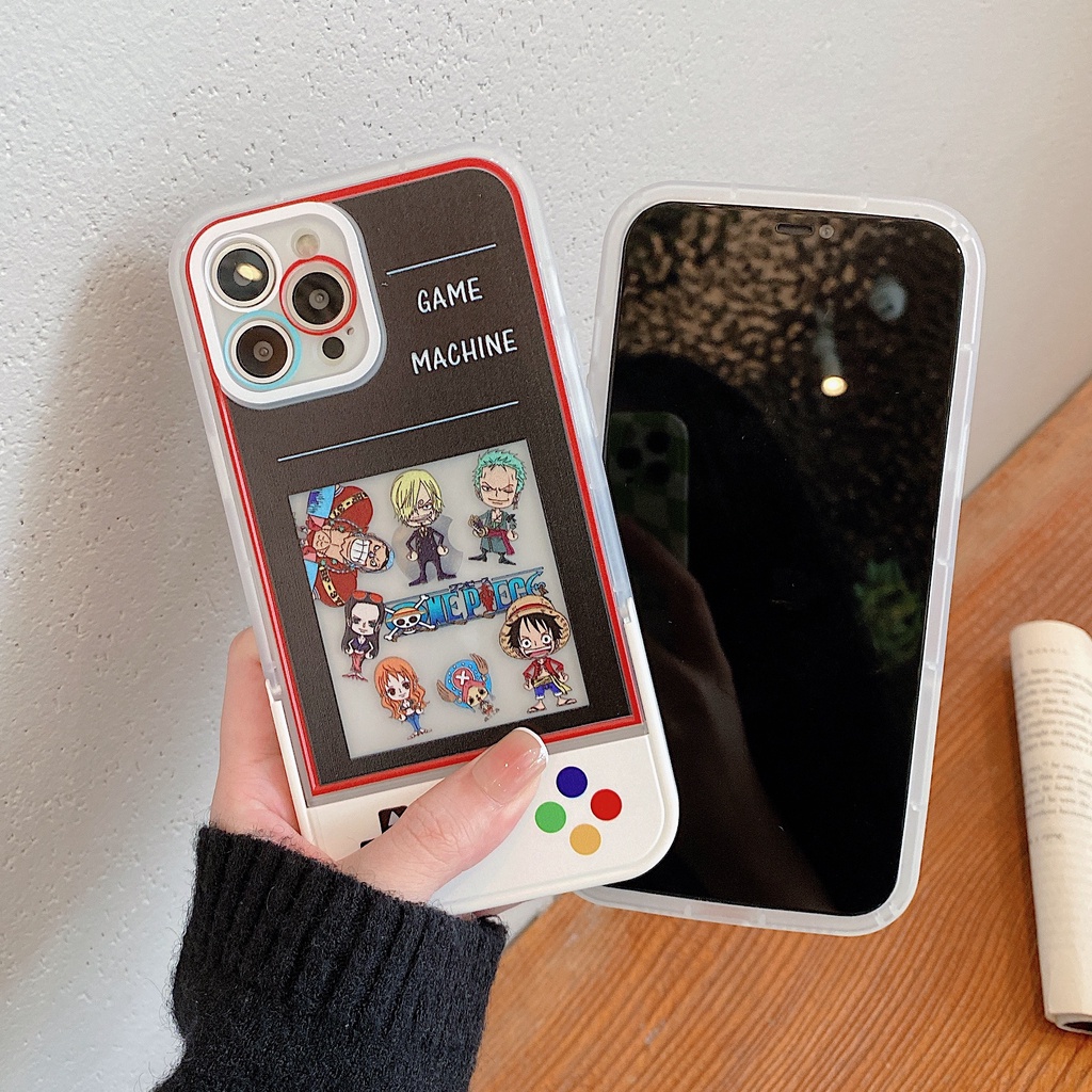 Ốp Lưng one piece Cho iphone 13promax 12pro 11 xsmax xr 7plus 8plus Vua Hải Tặc bảo vệ camera viền vuông