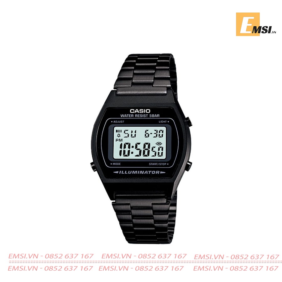 Casio B640WB-1A - Kính nhựa - Đồng hồ điện tử - Size mặt 35mm - Đồng hồ nam EMSI.VN