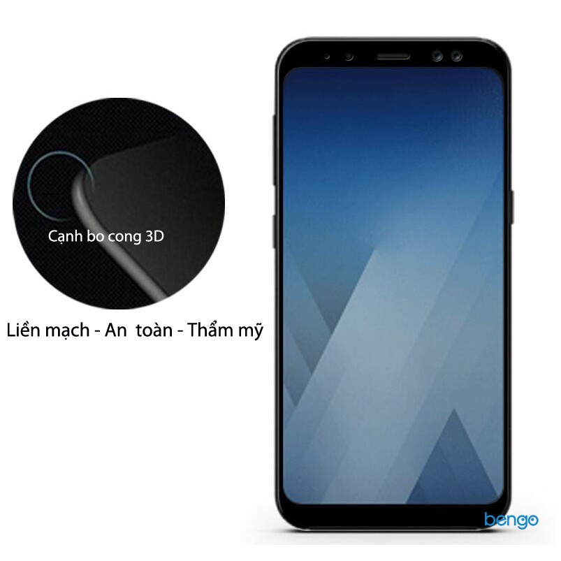 Dán cường lực Samsung Galaxy A8 Plus (2018) 3D Full keo và từ tính