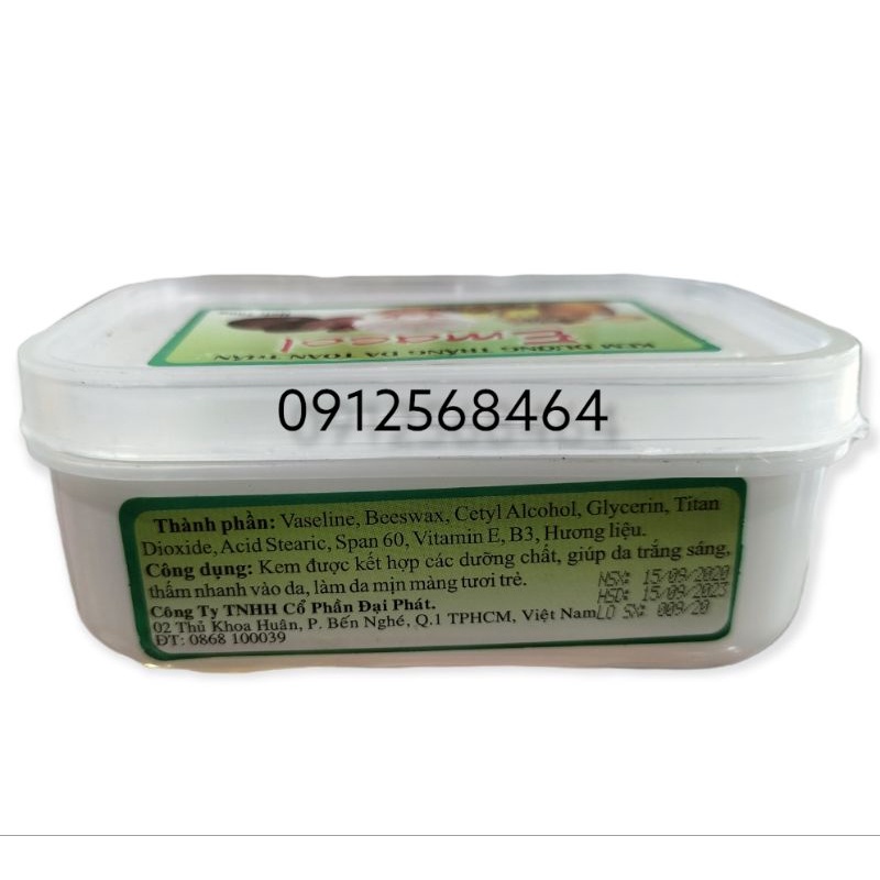 Kem Cốt Hộp Vuông Dưỡng Trắng Da Kem Đặc 100g