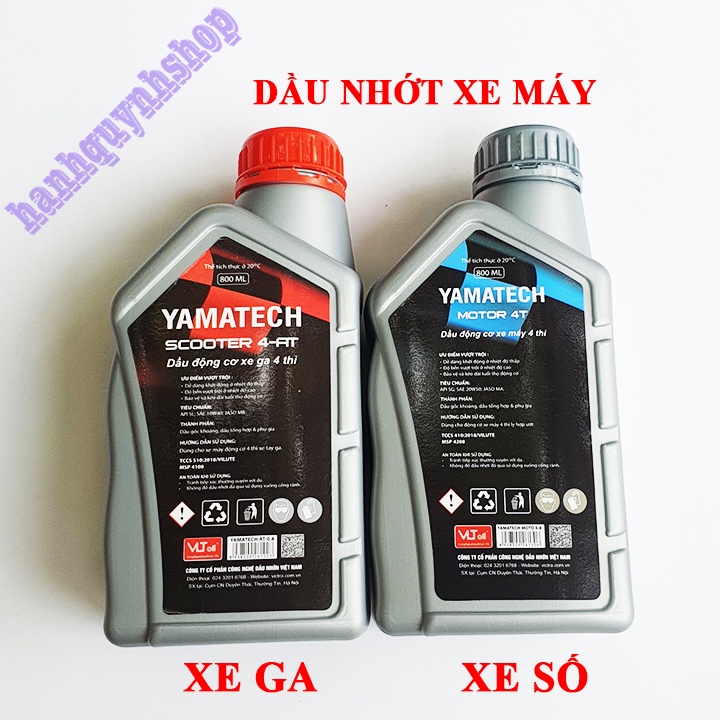 Dầu nhớt xe máy Yamatech 800ml cho xe ga, xe số chính hãng