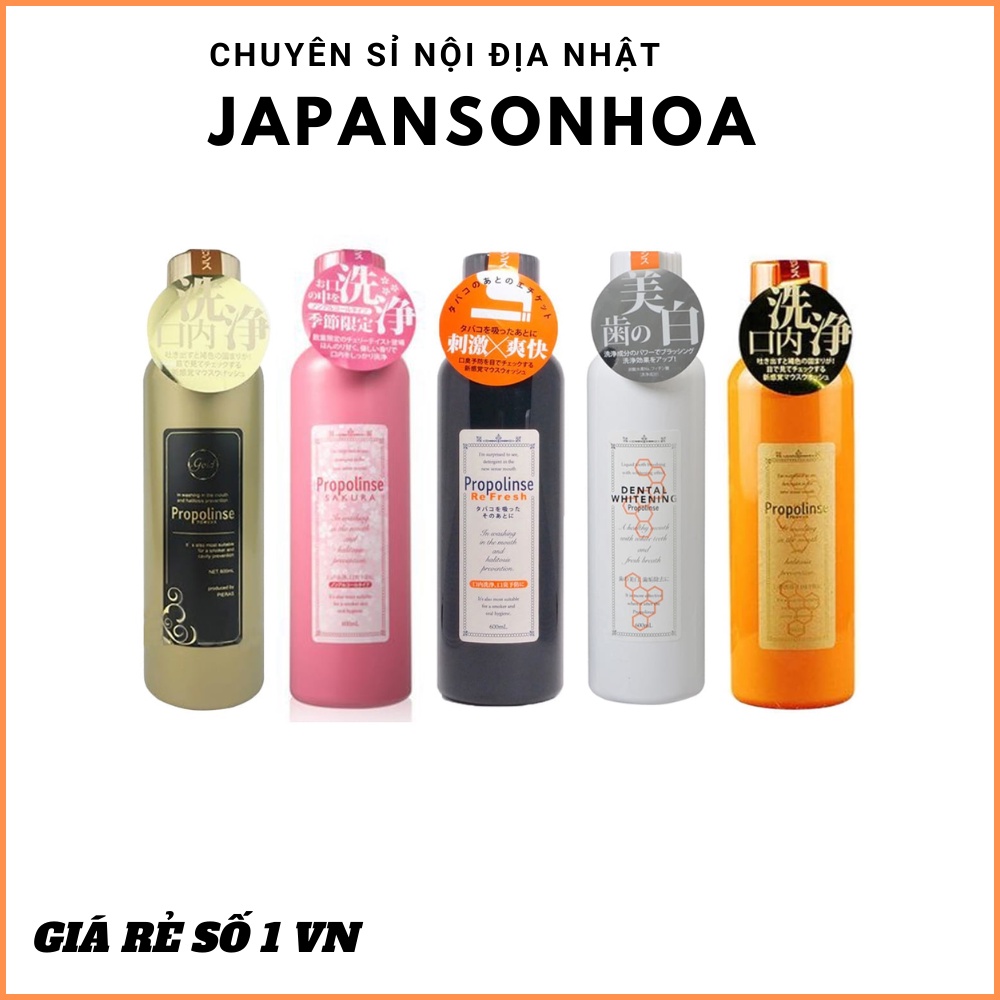 Nước súc miệng Propolinse 600ml (4 loại) - chuyên sỉ hàng nội địa Nhật