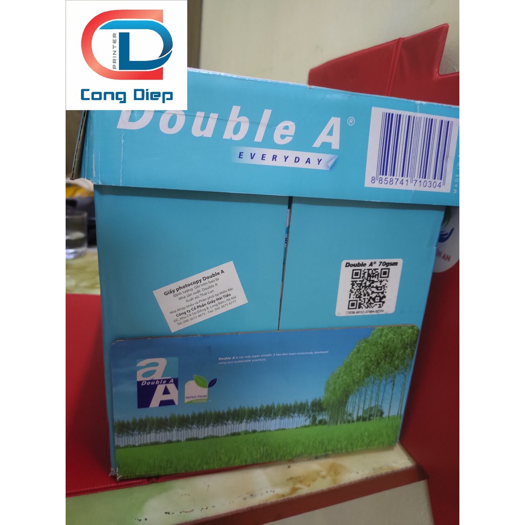 Giấy in photo Double A A4 ĐL 70 đủ 500 tờ