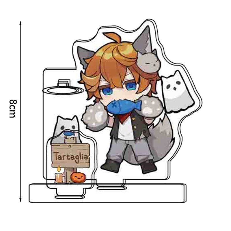 Giá đỡ bút bằng acrylic hình nhân vật anime kích thước 8cm