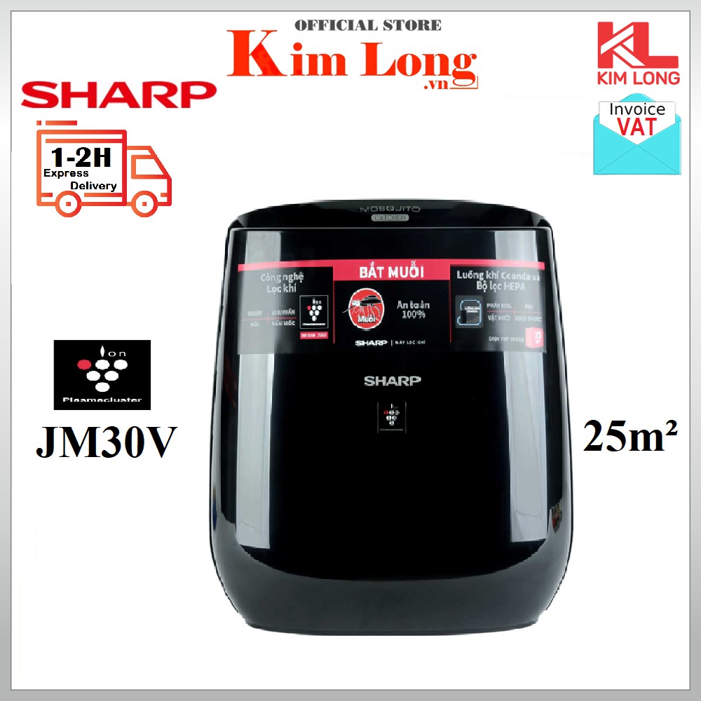 Máy lọc không khí bắt muỗi Sharp FPJM30VB 25 m² Plasmacluster Ion Bảo hành 12 Tháng