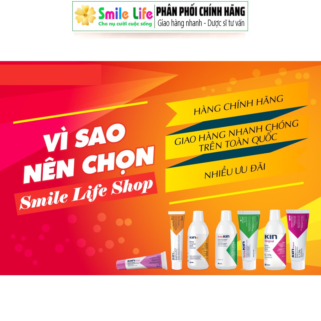 SMILE LIFE | Nước súc miệng viêm nướu KIN Gingival ® 250ml - Sát Khuẩn Miệng Họng
