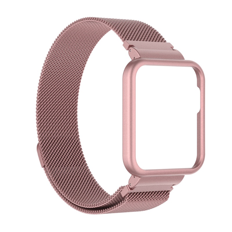 Dây đeo thay thế cho đồng hồ thông minh Xiaomi Mi Watch Lite/Redmi 1 kèm vỏ bọc bằng thép không gỉ