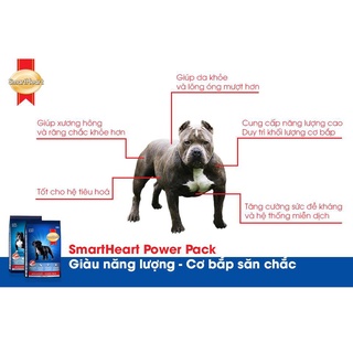 Hạt Smartheart Power Pack cho chó con 3kg