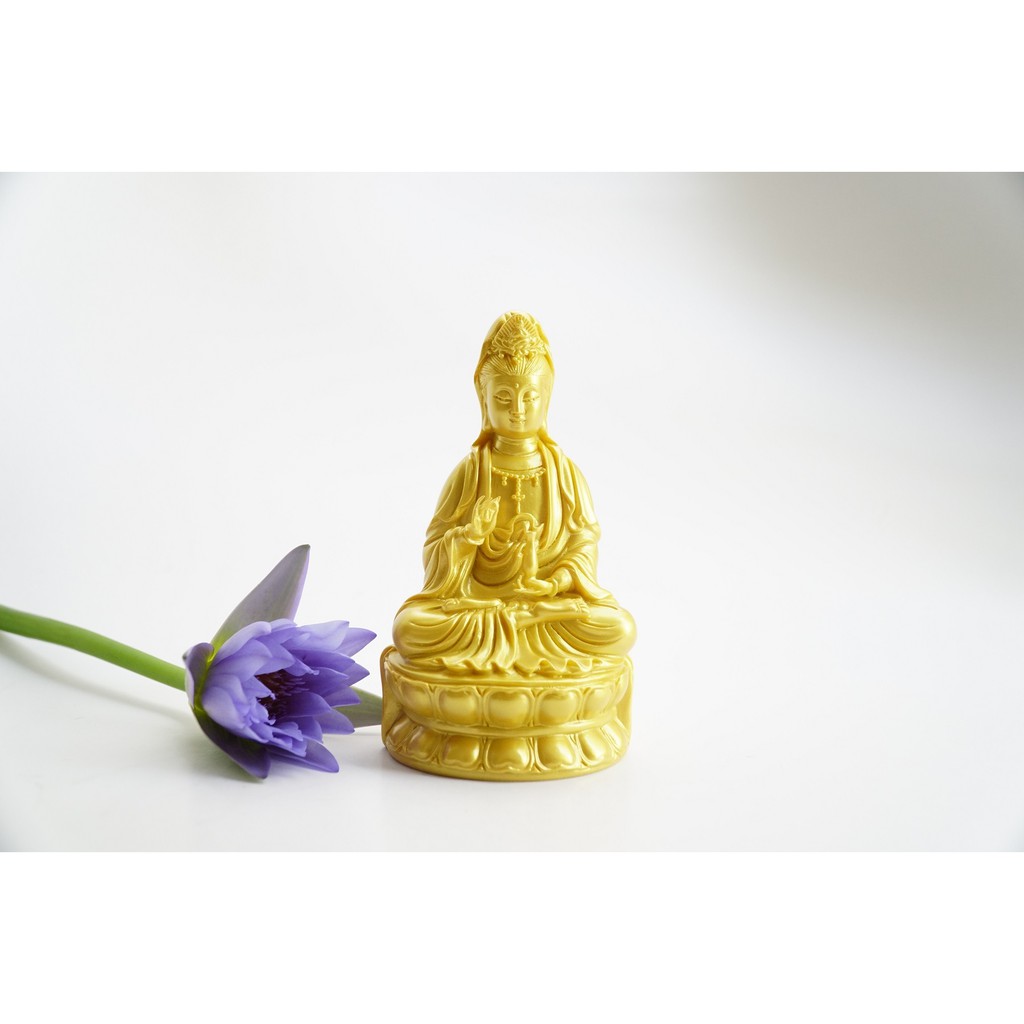 Tượng Phật Bà Quan Âm Bồ Tát Cao Cấp - 15cm