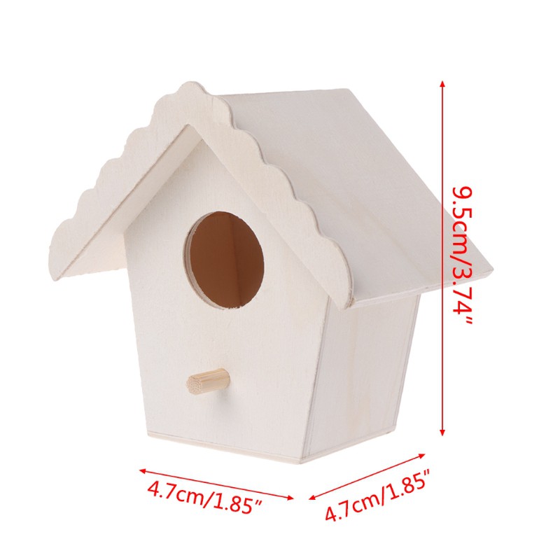 Tổ chim bằng gỗ tự nhiên hình trái tim thiết kế gắn tường