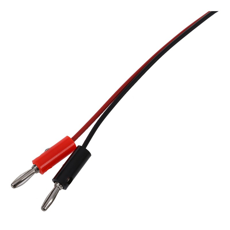 2 Pcs Red Black Banana Plugs to Alligator Clips Probe Test Cable 1M