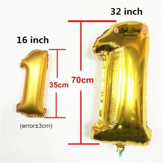 Bóng Số (size 70cm)màu Vàng, Bạc