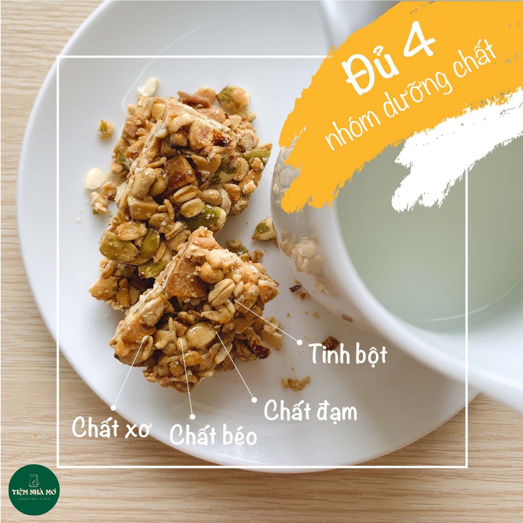 Granola bar 250g, thanh ngũ cốc ăn kiêng giảm cân - ảnh sản phẩm 1