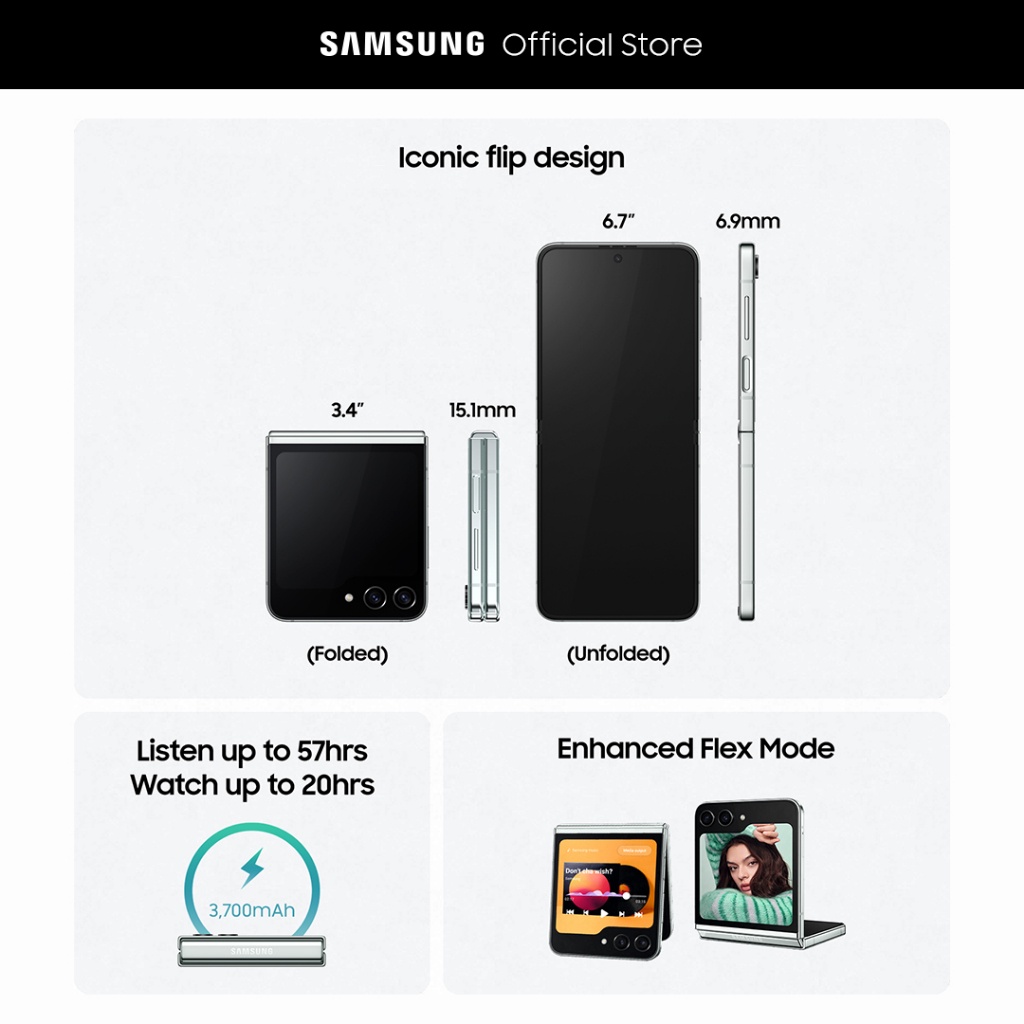 [Mã ELBSMG04 giảm 8% đơn 500K] KSP - Điện thoại Samsung Galaxy Z Flip5 512GB