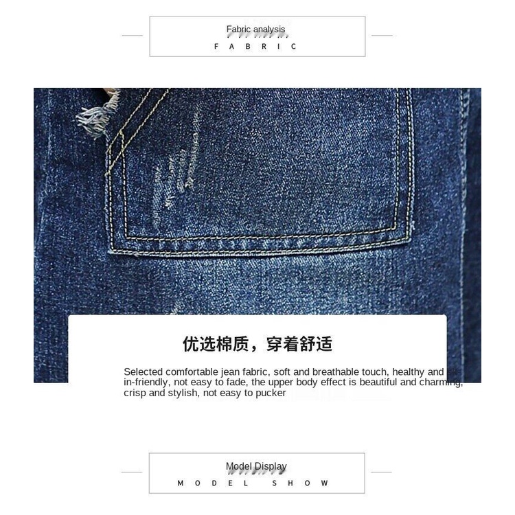 Đầm Yếm denim Dáng Ôm plus size Thời Trang Xuân Hè Cho Nữ