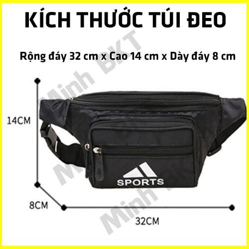 Túi Đeo Hông, Balo Đeo Ngang Bụng, Bao Tử Nam Nữ Mini Đi Chơi Du Lịch Phượt Chống Thấm Nước Tiện Dụng Minh BKT