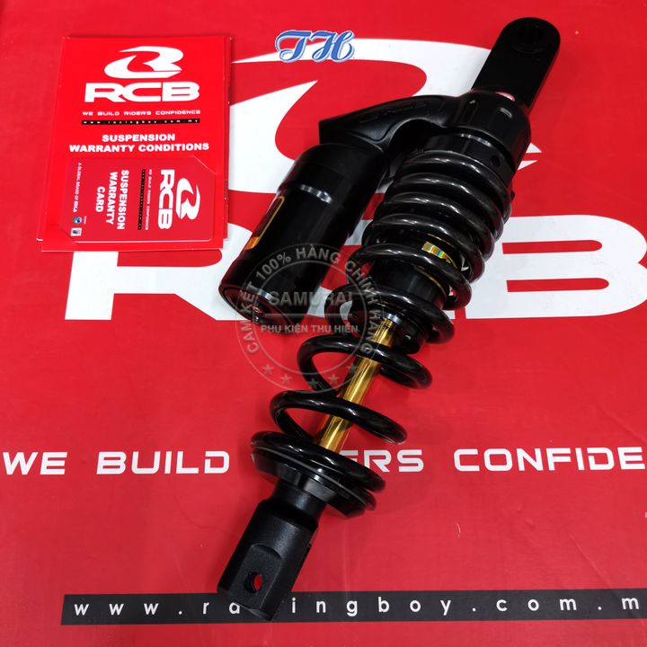 Phuộc Racing Boy Sau VE Click 125i 330mm Đen Ty Vàng Chính Hãng RCB Cho Vario, Click, Vision, Fee Go