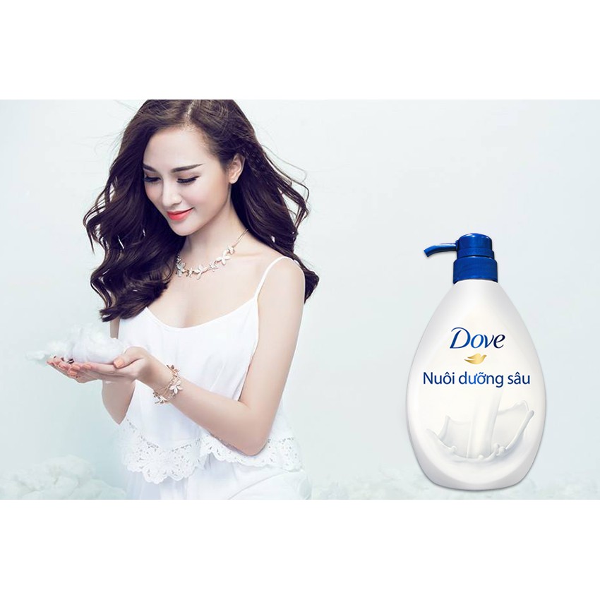 (Hàng công ty) Sữa Tắm Dưỡng Ẩm Chuyên Sâu Dove Deeply Nourishing 530g
