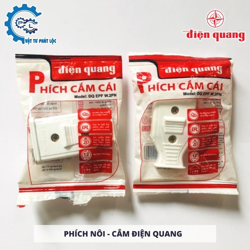 Phích cắm điện, phích nối âm - Điện Quang