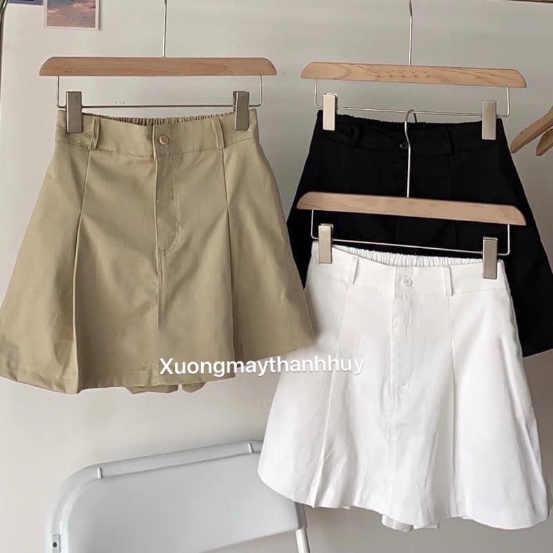 [Mã Fapant1406 Giảm Đến 30K Đơn Từ 99K] Quần Giả Váy Nữ Lưng Thun Chất Kaki Cực Đẹp, Chân Váy Kaki Basic, Mã Mới - Msf 178