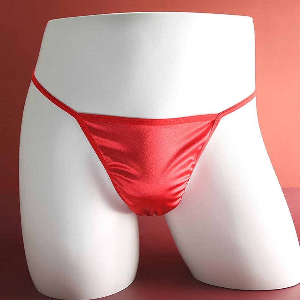 Dây Chữ T Mini Lưng Thấp Không Đường May Chất Liệu Satin