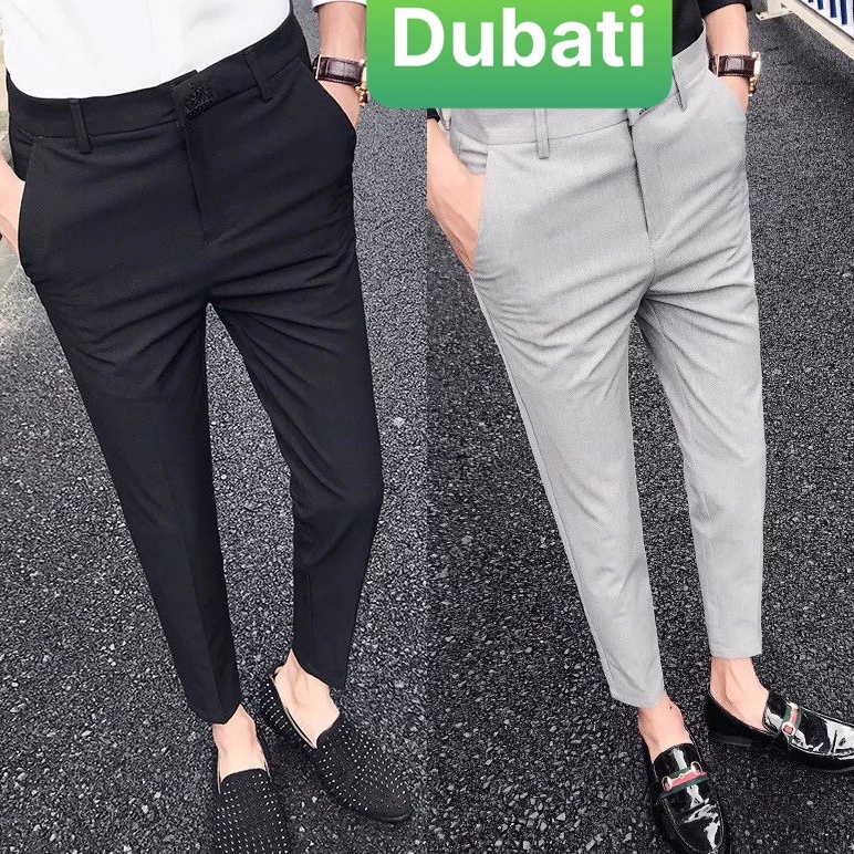 QUẦN TÂY ÂU NAM DÁNG BODY VẢI CO GIÃN CAO CẤP- DUBATI FASHION