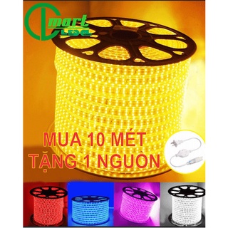 DÂY LED 2835 220V CHỐNG NƯỚC ĐỦ CÁC MÀU (ĐỎ, XANH LÁ, XANH DƯƠNG, VÀNG NHẠT, HỒNG,..)