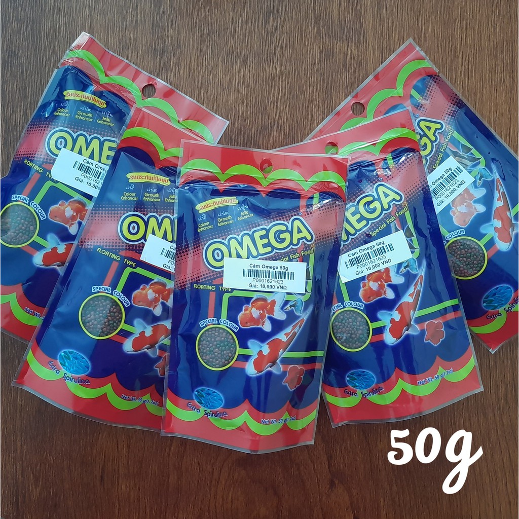 hức Ăn Cá Omega (Viên Nhỏ) 50g - Cám Cá Cảnh