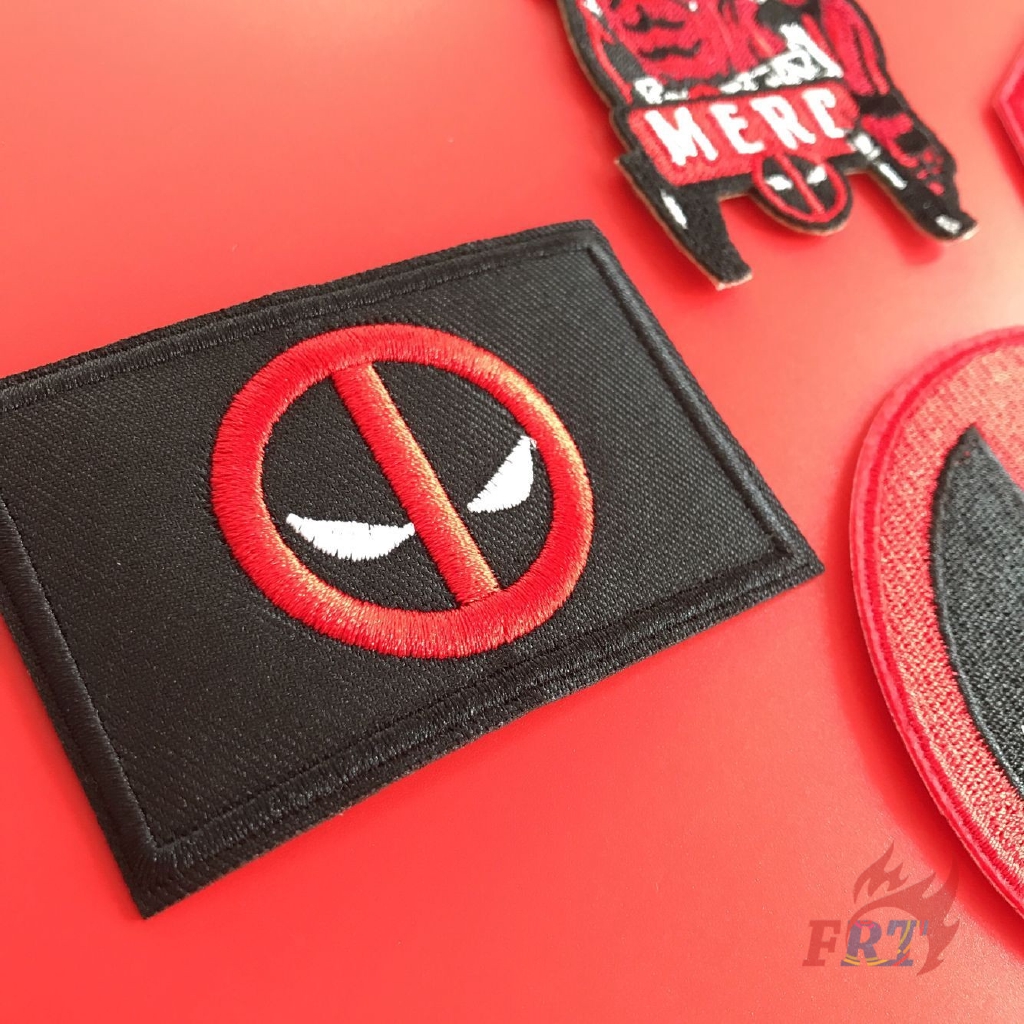 Miếng vá ủi thêu trang trí quần áo hình Deadpool