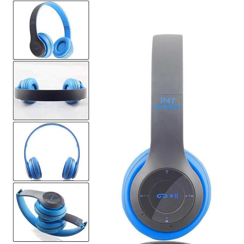 Tai Nghe Bluetooth 4.1 P47 Không Dây Âm Thanh Stereo Cổng 3.5mm